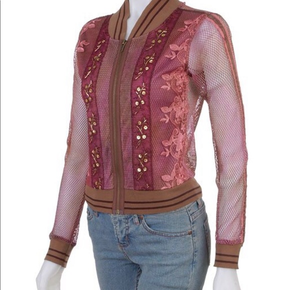 Hale Bob Vintage Mesh sweater jacket and camisole - Picture 1 of 7